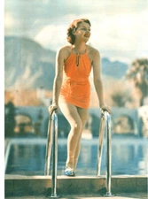 Ann Sheridan Leggy Magazine Photo original Clipping 1 Page F11854