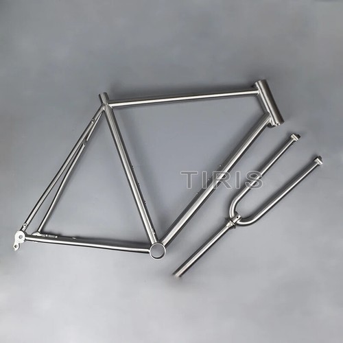 TIRIS CR6 Titanium Gravel Bike Frame Integrated Full Internal Cable Routing 700C - Picture 2 of 17