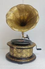 Antique HMV Gramophone Fully Functional working Phonograph, win-up record player