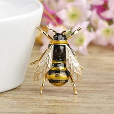 Brosche Biene Honig Imker Königin Bienenkönigin Anstecknadel elegant schön