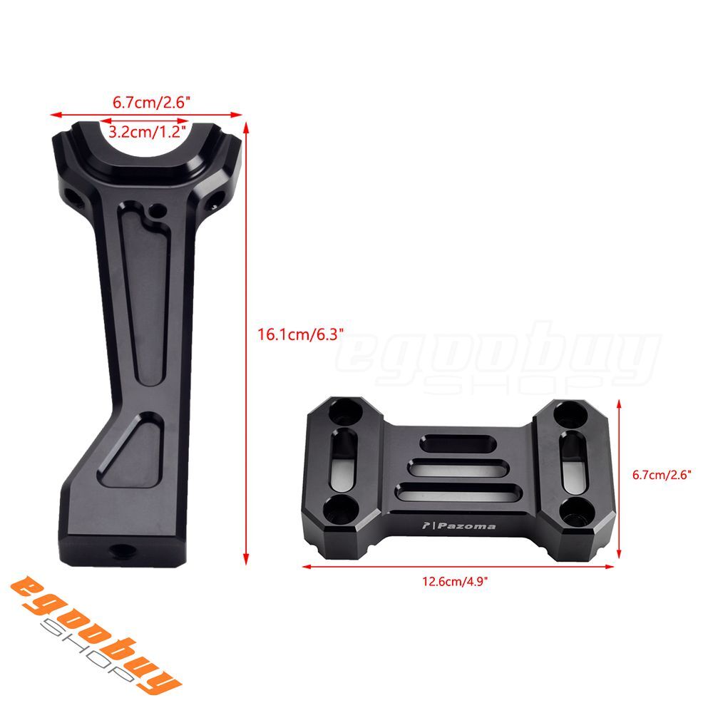 CNC Handlebar Tall Risers Top Clamp Cover For Harley Pan RA1250 RA1250S ...