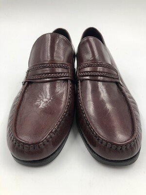 Florsheim Comfortech Burgundy Leather Bit Loafers Men Size 8D USA s-l400.jpg main image 3