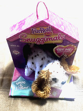 FurReal Friends Snuggimals Puppy Dog Brown Wags Tail Lifts Head 2012 Hasbro Rare
