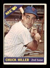 1966 Topps #154 Chuck Hiller GVG Mets 541595