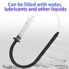 Male Silicone Sound Trainer Plug Urethral Stretcher Dilator Enhancer Stretching