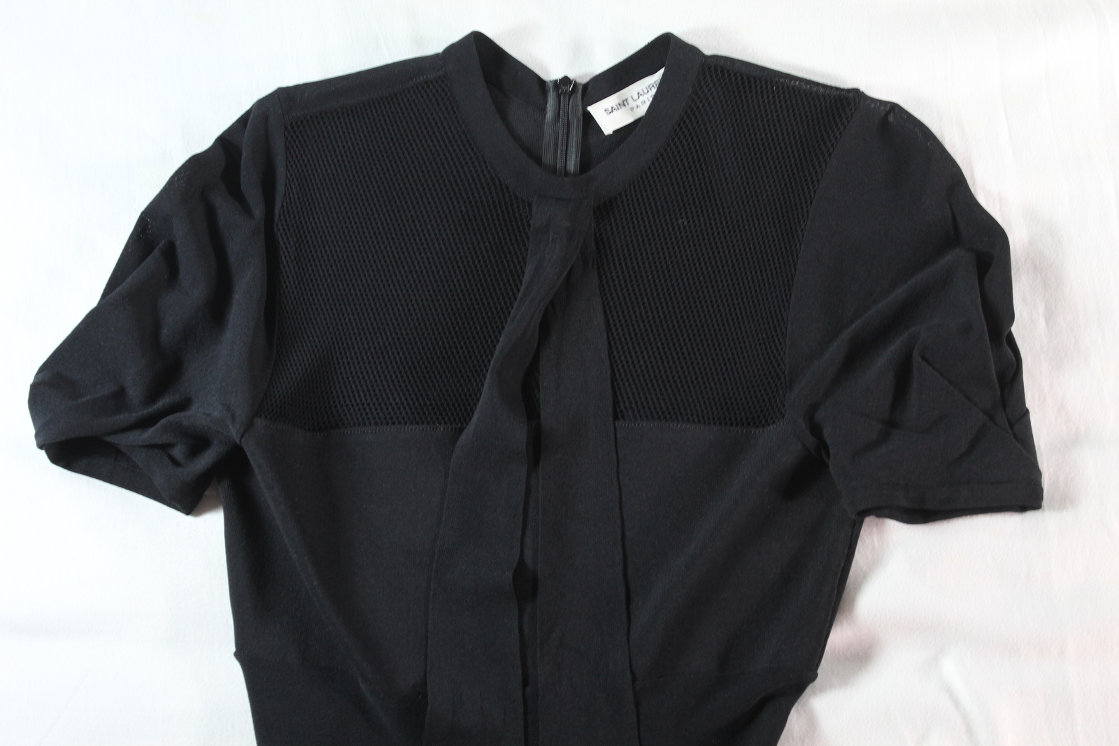 Saint Laurent ABITO GONNA A DONDOLO NERO ""TOP IN MAGLIA"" $2 375 NERO (PUNTEGGIO!!!) F36