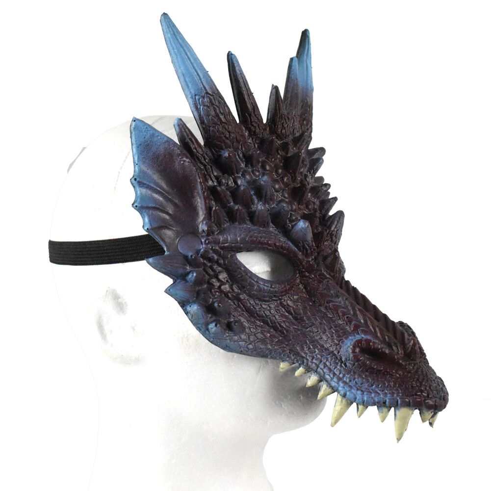 Adult Unisex 3-D Dragon Mask Foam Rubber Cosplay Costume Accessory