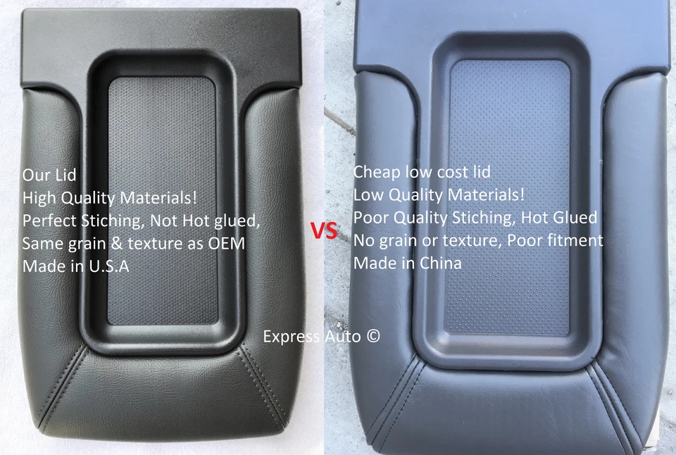 95-99 CHEVROLET K1500 K2500 K3500 CONSOLA DE ALMACENAMIENTO TAPA SUPERIOR CUBIERTA ALTA CALIDAD Foto 2 de 4