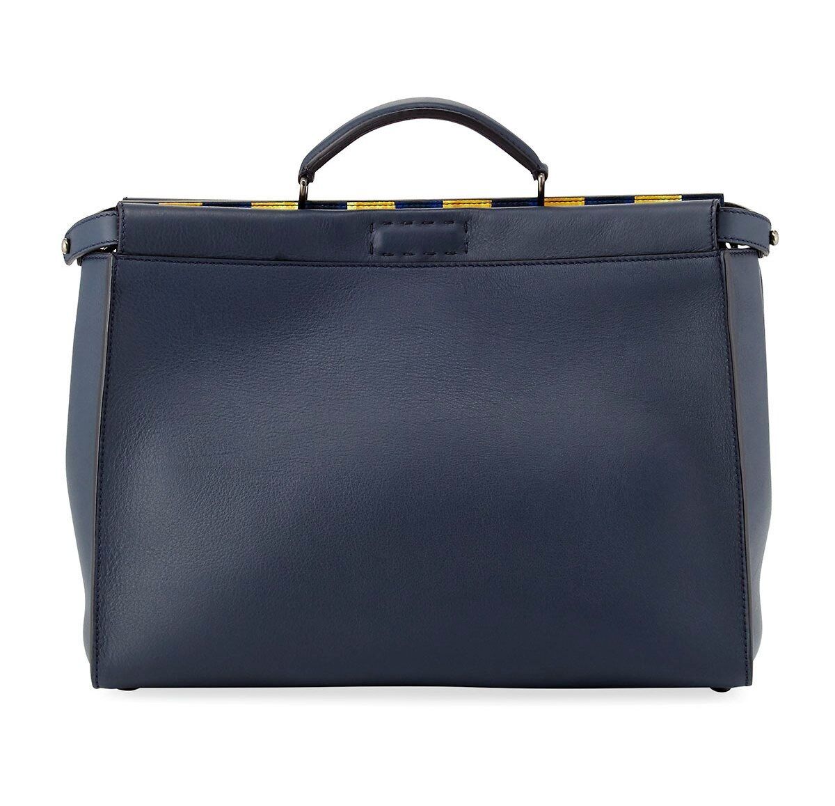 Fendi Men's Monster Eyes Peekaboo Calfskin Leather Bag Fendi Men's Monster Eyes Peekaboo Calfskin Leather Bag