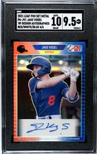 2021 Leaf Pro Set Metal Jake Vogel RED WHITE BLUE SGC 9.5 w/10 AUTO (4/6)