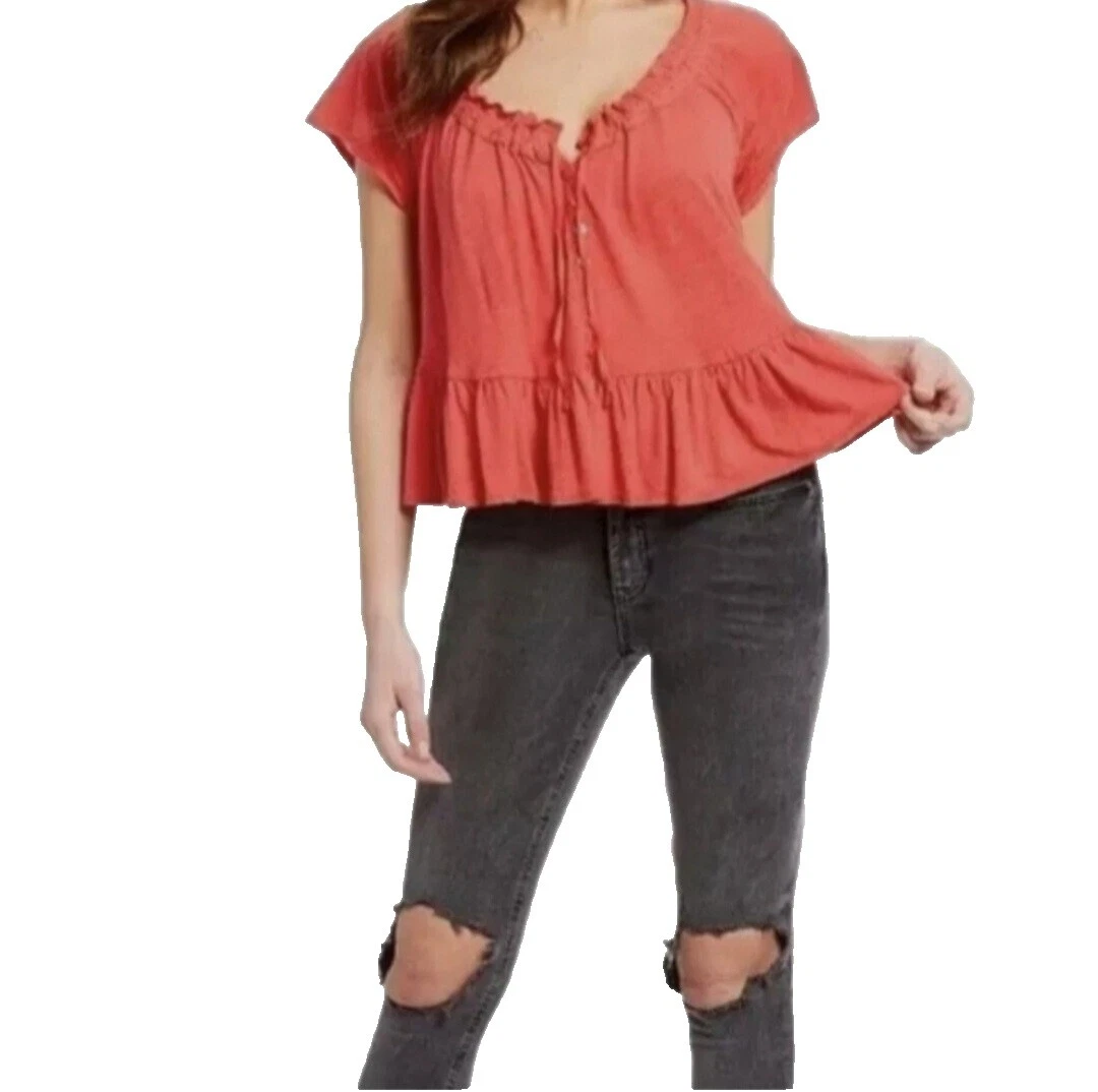 Tops sólido Casual algodón Free People para Mujeres