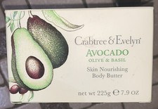 Crabtree Evelyn AVOCADO OLIVE BASIL Body Butter 7.9 oz NIB RARE