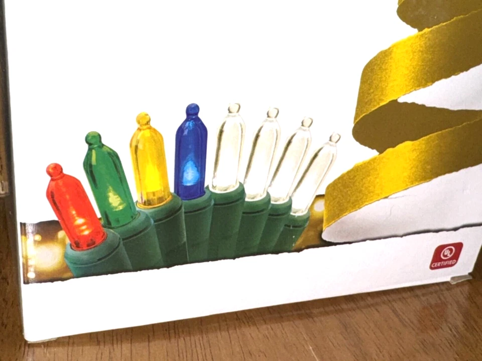 New GE COLOR CHOICE 150 LED DUAL MINIATURE LIGHTS MultiColor White CHRISTMAS - Image 2 of 3