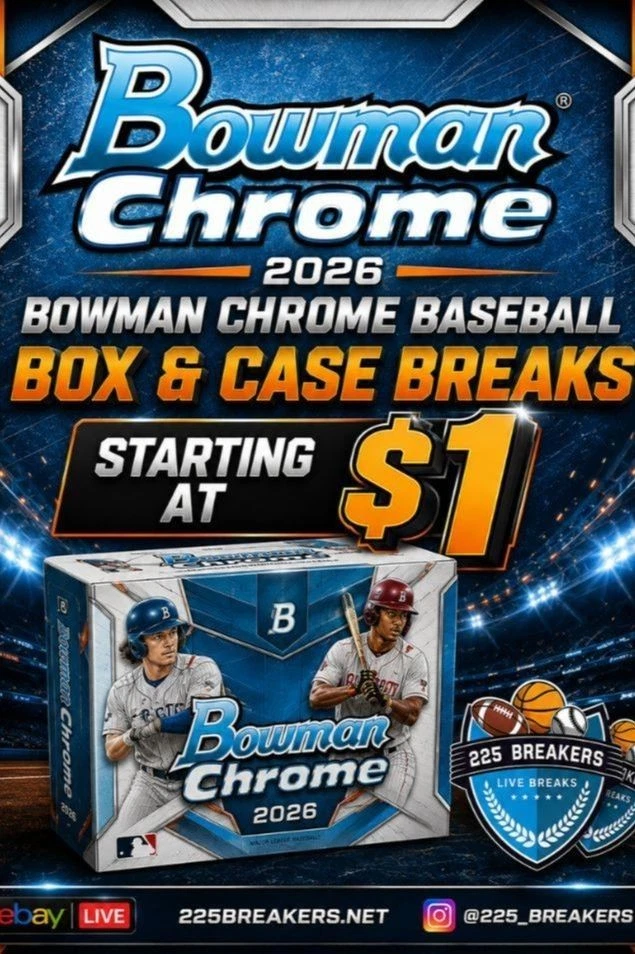 BOWMAN CHROME BASEBALL AUCTIONS $1 STARTS