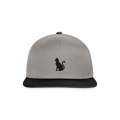 Katzen Silhouette Bestickt Snapback Cap