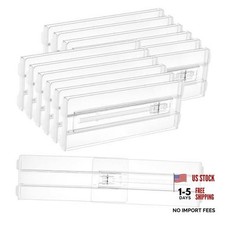 Pack of 12 Drawer Dividers for Clothes - 4" High 10.2"-16.5" 4" H 10.2-16.5" L
