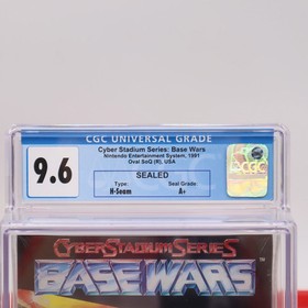 NES Nintendo CYBER STADIUM SERIES BASE WARS BASEBALL - CGC GRADED 9.6 A+ Sealed!