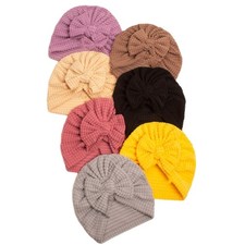 Baby Headwear for 0-24M Newborns Infant Girls Bonnet Lovely Bowknot Beanie Caps