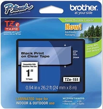 Brother International Label Tape 1" Width X 26.20 Ft  TZE151