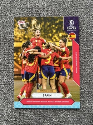 Spain 2025 Alexia Putellas Topps Now UEFA Women's EURO #003 Gold Foil /50