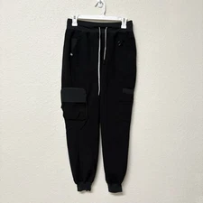 Figs Jogger Pants Womens Zamora Scrub Pants Drawstring Black Nurse Size S