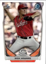 2014 Bowman Draft Nick Howard #CDP15 Chrome Refractors Cincinnati Reds 16M