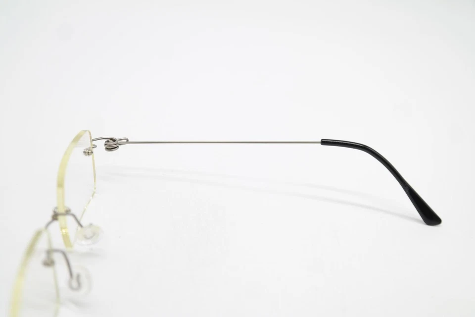 Gafas Vintage Sin Verde Con Montura Plateada Sin Montura - Imagen 4 de 4