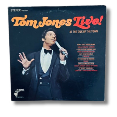 TOM JONES LIVE At the Talk of the Town (1967) Vinyl Stereo PAS 71014