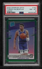 2020-21 Donruss Optic Rated Rookie Green Prizm 5/5 Tyrese Haliburton PSA 8 01su