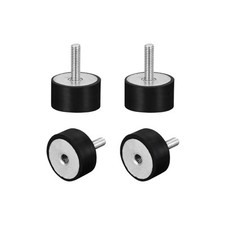 Rubber Mounts 4pcs M6 Male/Female Vibration Isolator Shock Absorber D20mmxH10mm