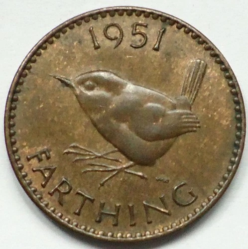 1951 George VI Farthing — photo from the most recent tracked eBay sale