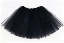 Blevla Women's Tutu Skirt Elastic 4 Layered Tulle Ballet Skirt Dance Costume