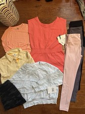 Athleta Girl Size 12 L Activewear Lot 9 Pcs 2 NWT Jumpsuit Sweatshirt Leggings