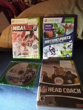 Xbox Sports Lot: NFL Head Coach (Original), Madden 25, NBA 2K11, MotionSports
