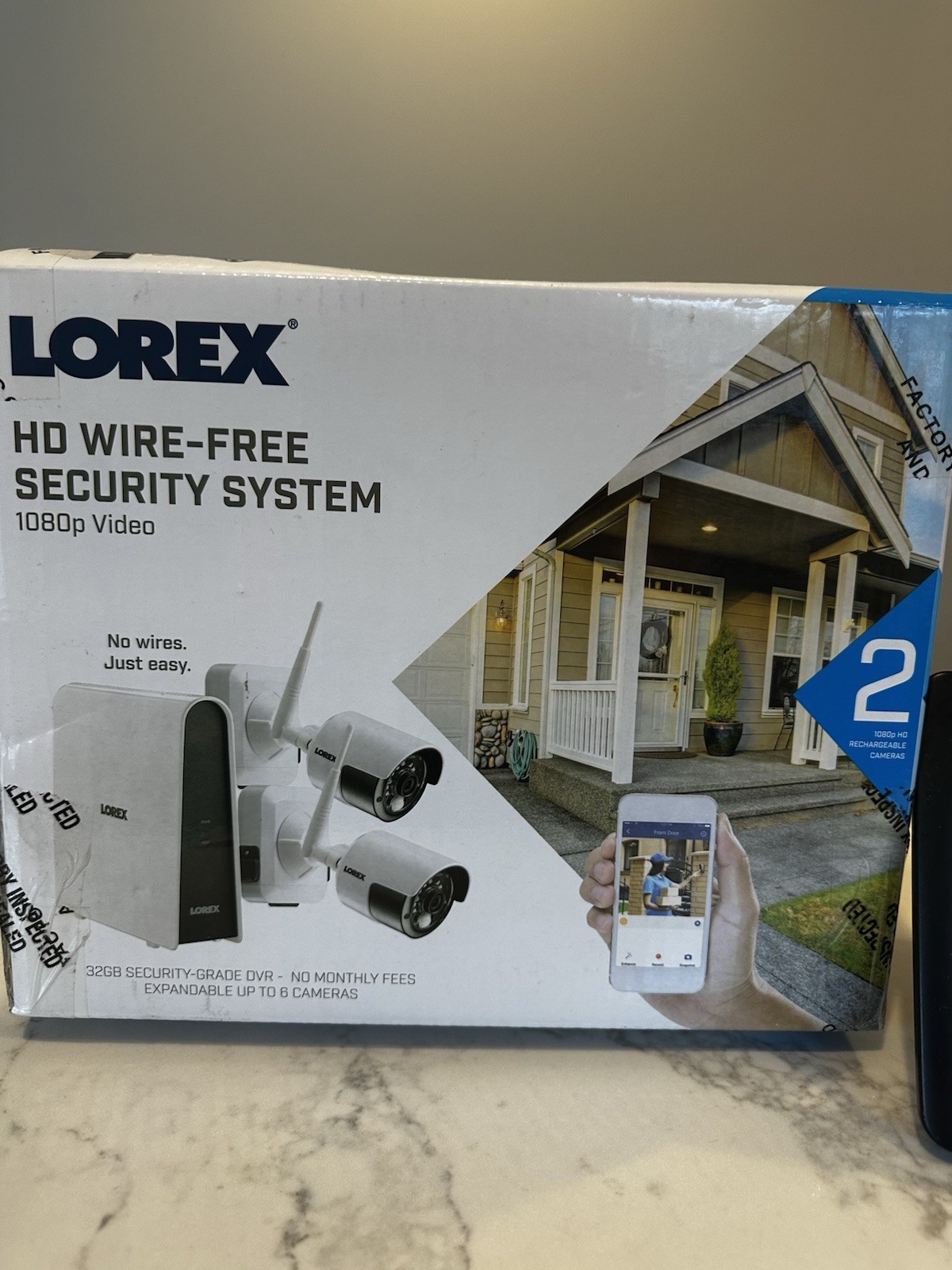 Lorex HD Wire-Free Security System 2 Cameras Wireless 1080p 