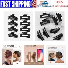 Strong Hold Matte Jaw Clips Large Hair Claw Clips For Thin Thick Curly Women