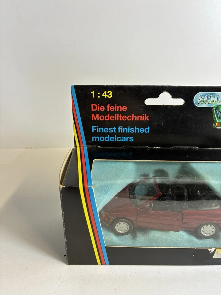 Coche descapotable Ford Escort escala 1/43 Schabak Ref 1094 | Rojo | Nuevo/En caja | Foto 2 de 4