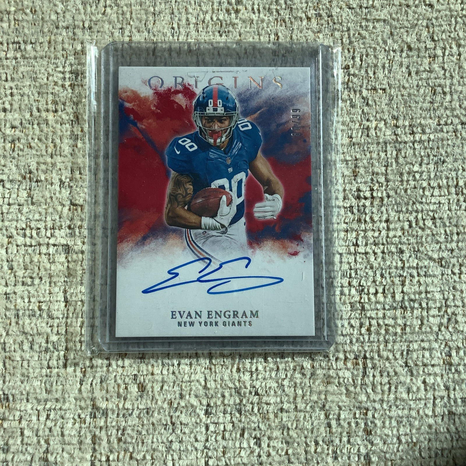 Evan Engram Panini Origins Rookie Autographs #RAEE Base