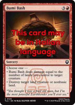 MTG BUMI BASH FOIL EXC - BUMI BOTTA 125 - TLA - MAGIC