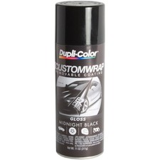 Duplicolor Cwrc840 Custom Wrap Spray On Removable Gloss Midnight Black 11 Oz