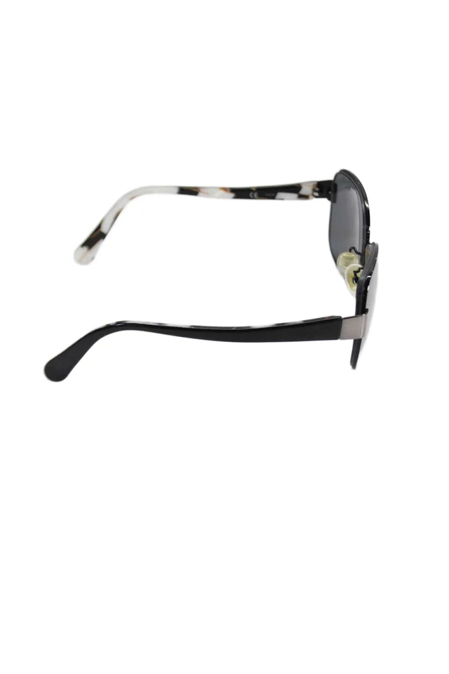 Diane Von Furstenberg Womens Metal Frame Oval Lens Joy Sunglasses Black DVF819S - Image 2 of 4