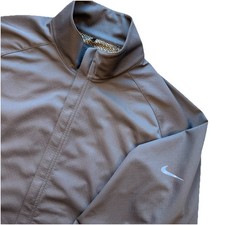Nike Tour Golf Jacket Men's Large Lightweight Blue Full Zip Pockets
