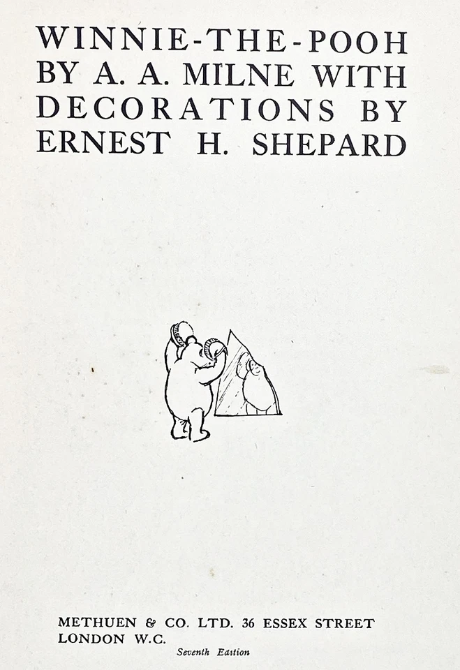 1928 edition WINNIE THE POOH Tigger & Friends FIRST FORMAT Methuen RARE a MILNE - Image 4 of 4