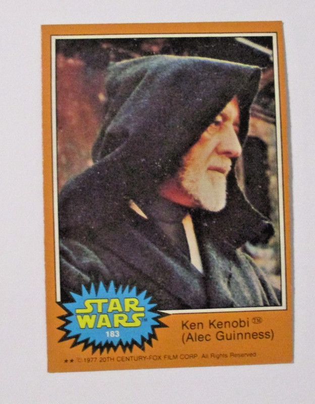 1977 STAR WARS O-PEE-CHEE Error Card # 183 Ken Kenobi ( Not Ben ) OPC CM6780