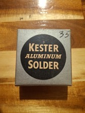 Vintage NOS KESTER ALUMINUM SOLDER 1 oz Original Box Unopened Made in Usa