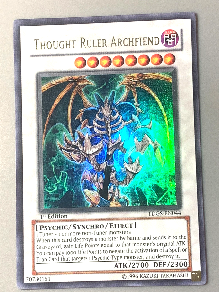 yugioh Thought Ruler Archfiend TDGS-EN044 Ultra Rare 1st Edition near mint  | eBay