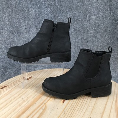 Buffalo David Bitton Boots Womens 10 M Side Zip Chelsea Ankle Bootie Black
