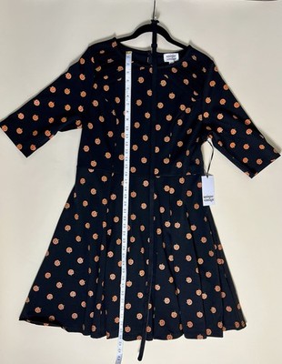 Unique Vintage Size 1X / 16 Black Pumpkin Jack-o'-lantern Knit Dress  Halloween | eBay