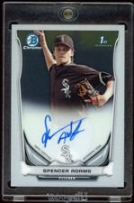 2014 1st Bowman Chrome Draft Spencer Adams Base Auto Card #BCA-SA