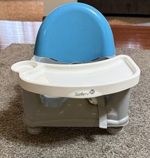 Safety 1st Easy Care Swing Tray Feeding Booster, Blue/gray, One Size